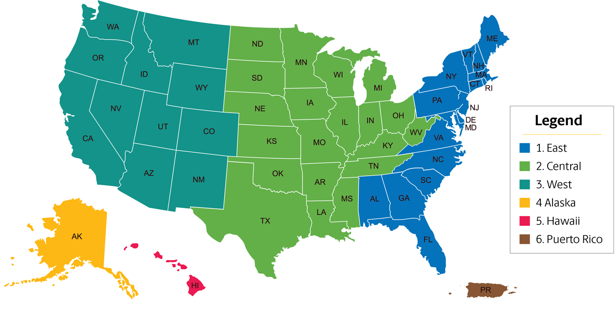 UPS U.S. Domestic Zone